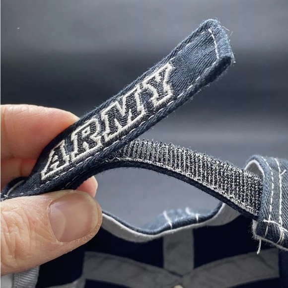 US Army Baseball Cap Distressed Brim Embroidered Donkey Mascot Drew Pearson 🫏 - Picture 6 of 10